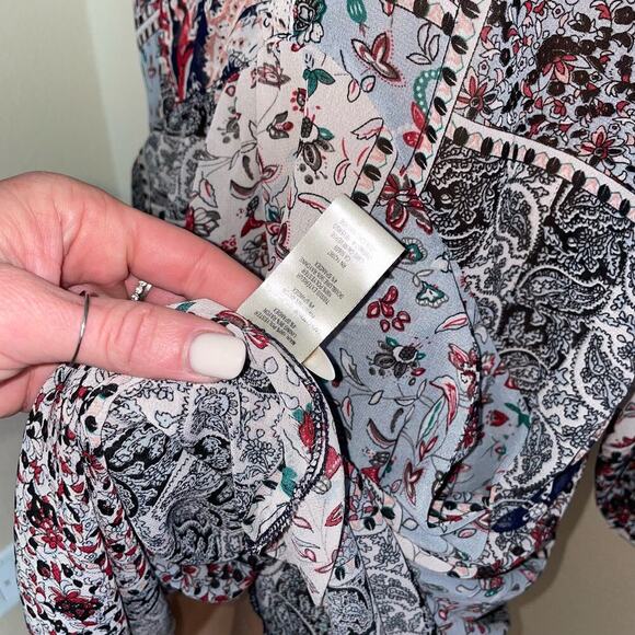 Simply Noelle Flowy Boho Dress with Slip Size S/M (8-10) Blue Swim cover up - Picture 8 of 11